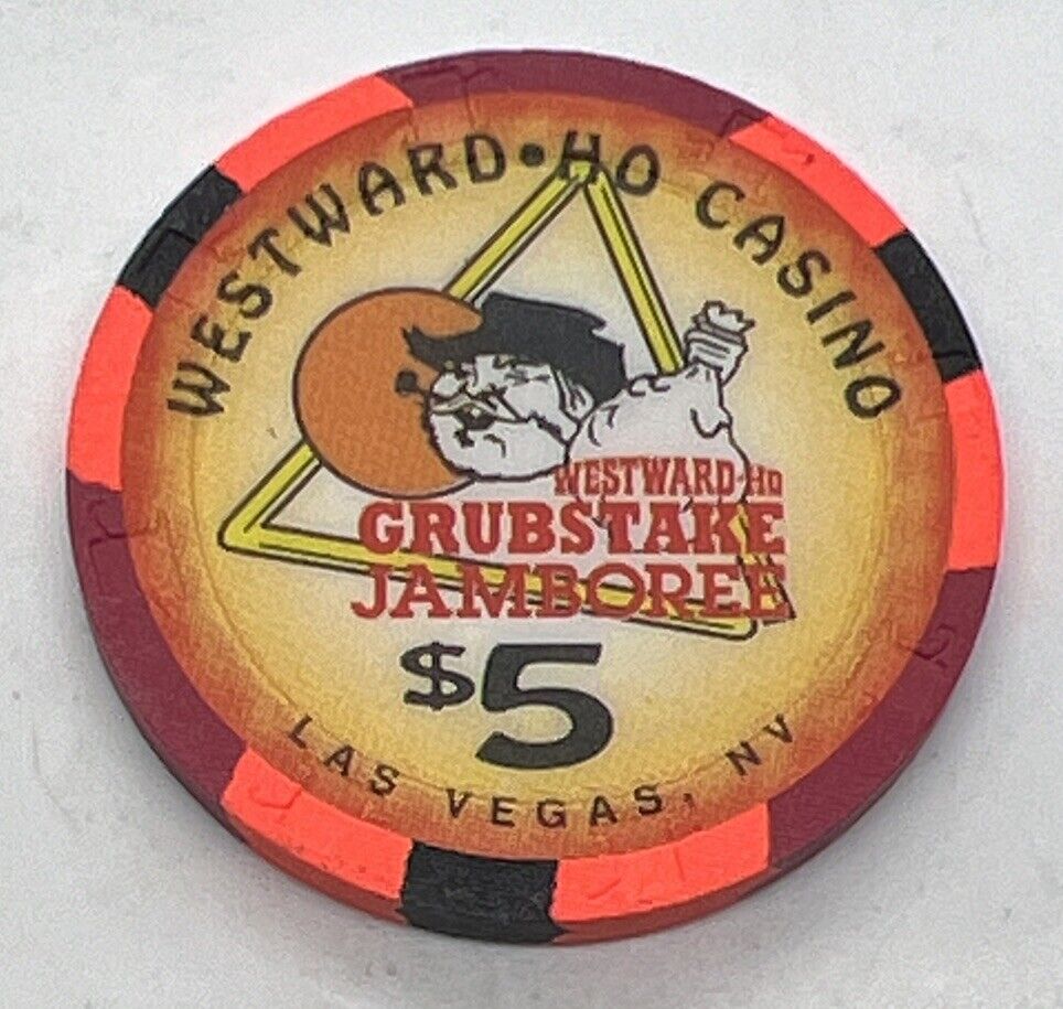 Westward Ho Casino $5 Chip Las Vegas Nevada - Grubstake Jamboree H&C 1996