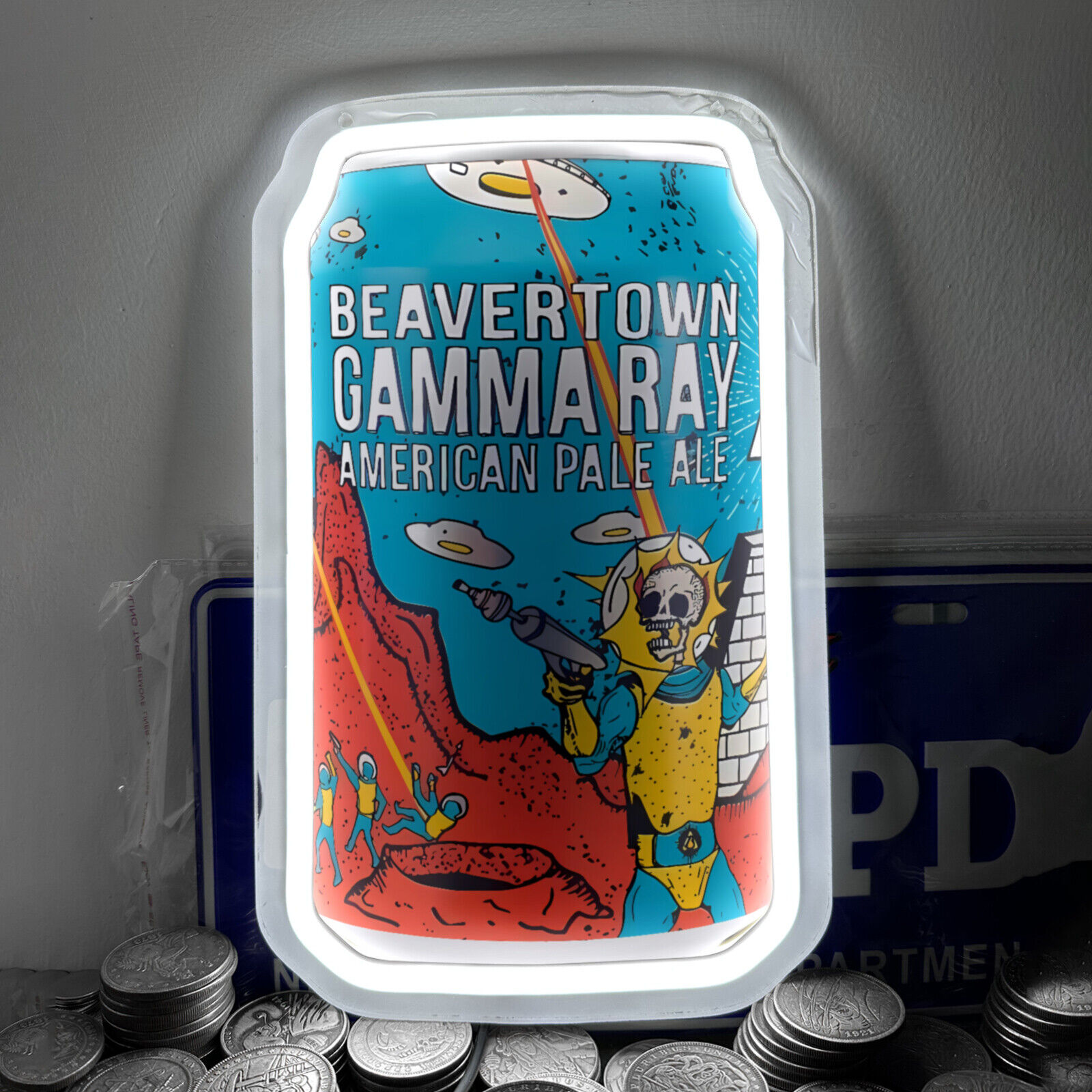 Beavertown Gamma Ray Soda Neon Sign Light For Gift Bar Mall Wall Decor 12\