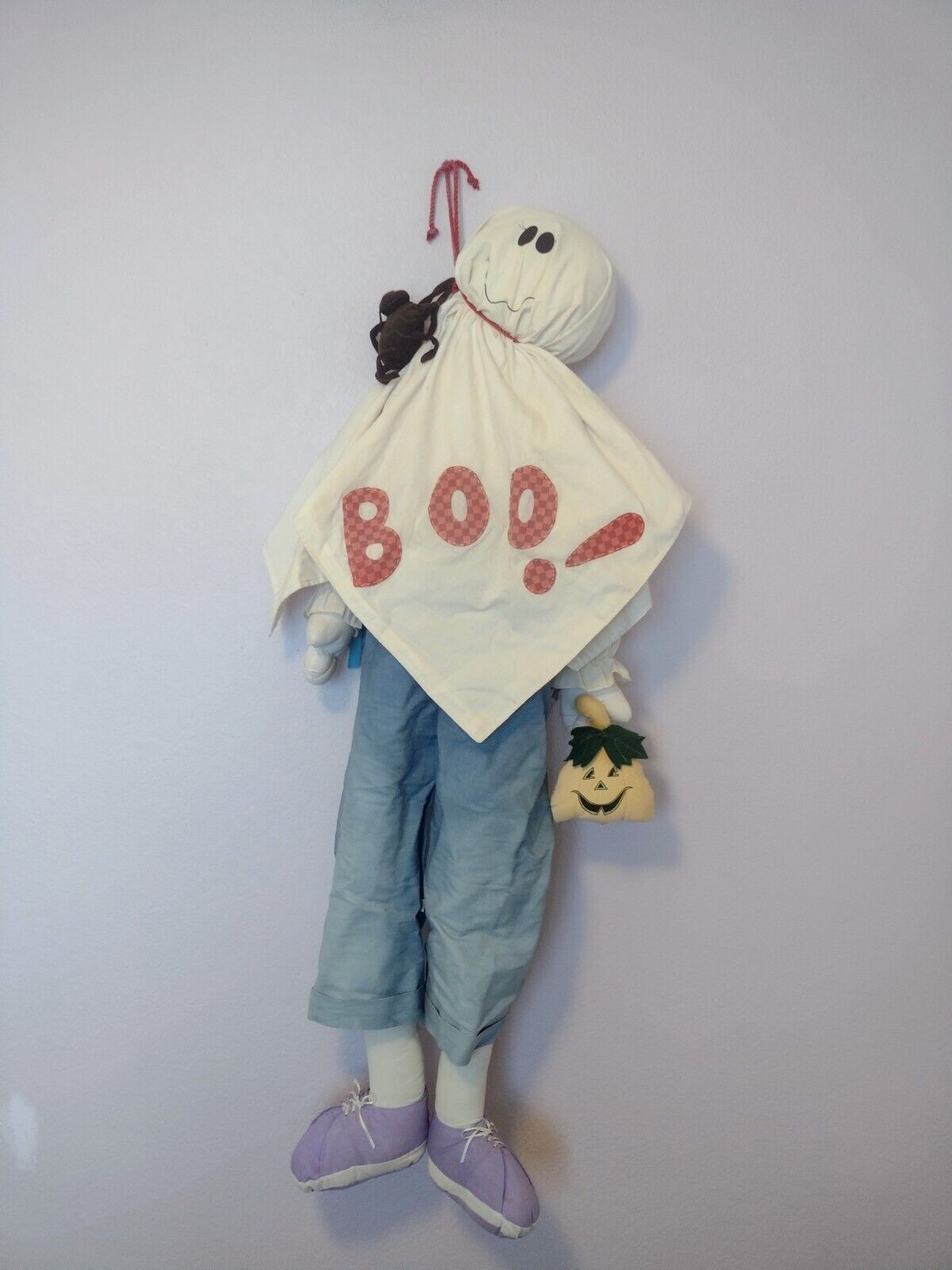 Vintage 4 1/2 Foot Halloween Hanging Ghost Decoration