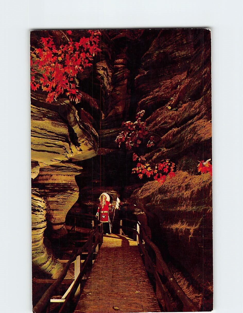 Postcard Near Witches Window Witches Gulch on the Upper Dells Wisconsin USA