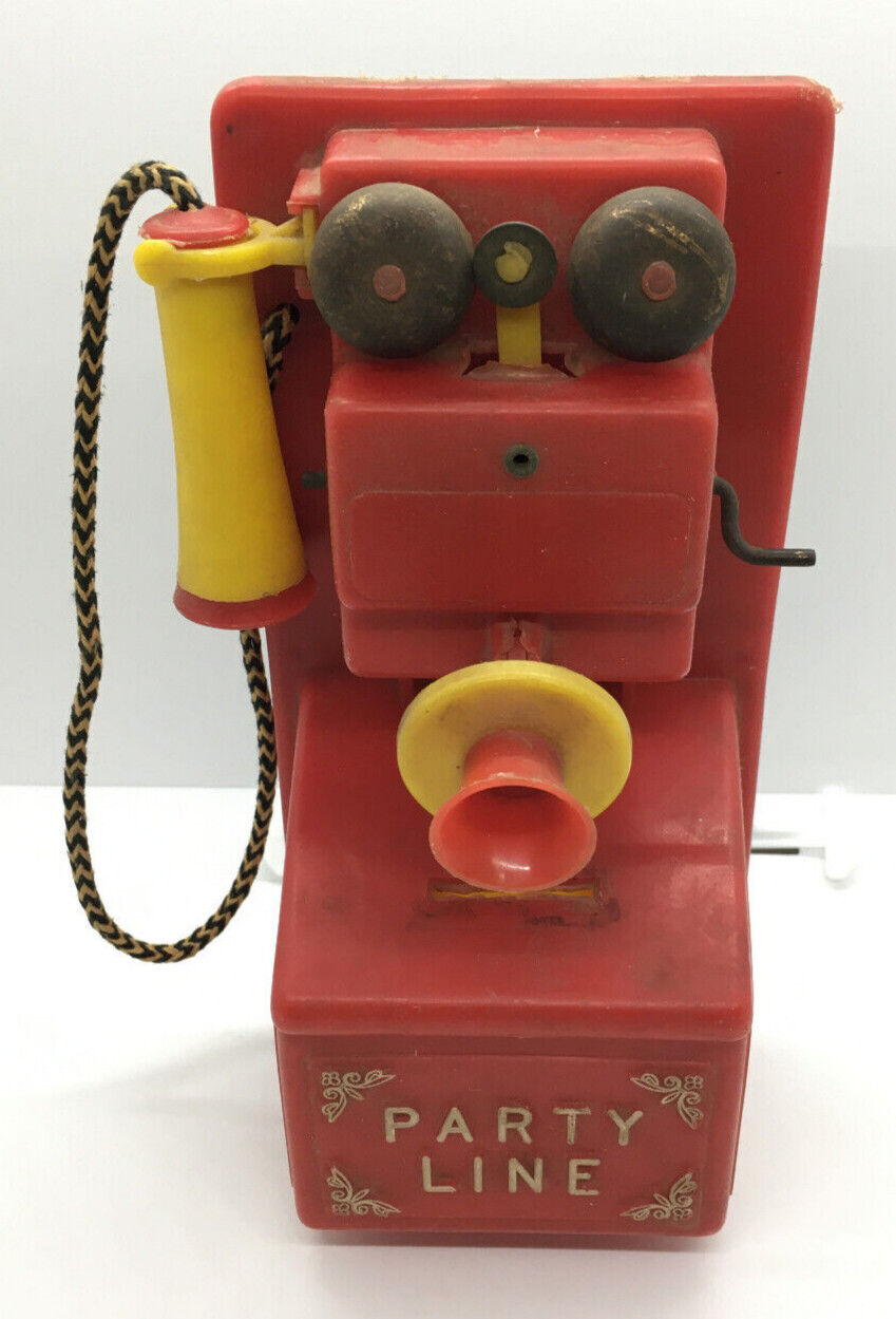 PARTY LINE TELEPHONE BANK 1950’s BY PLASTIC TOY NOVELTY CORP
