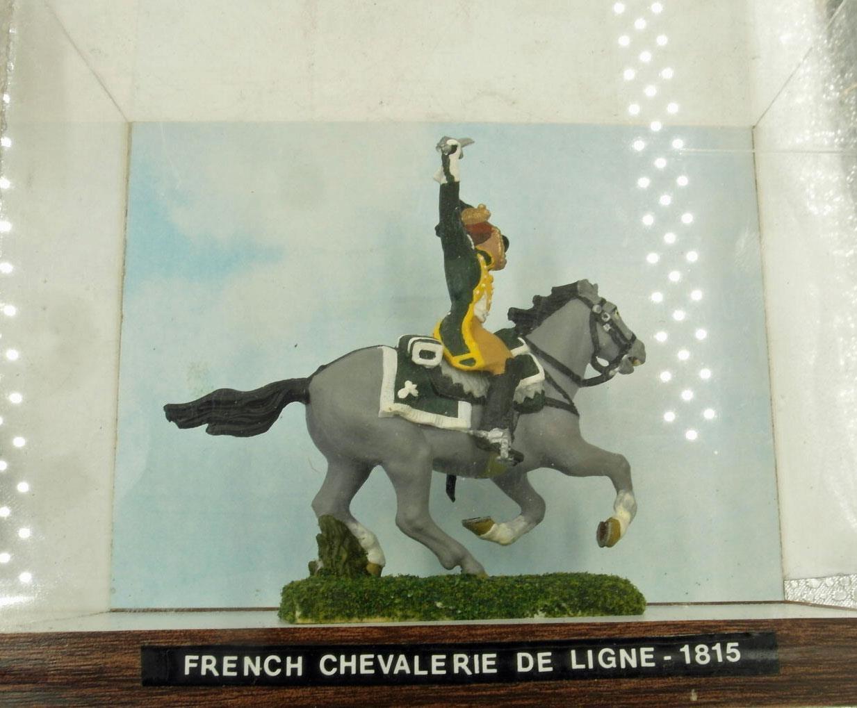Napoleonic Wars French Chevalierie de Ligne  Mounted Soldier Plexiglass Display