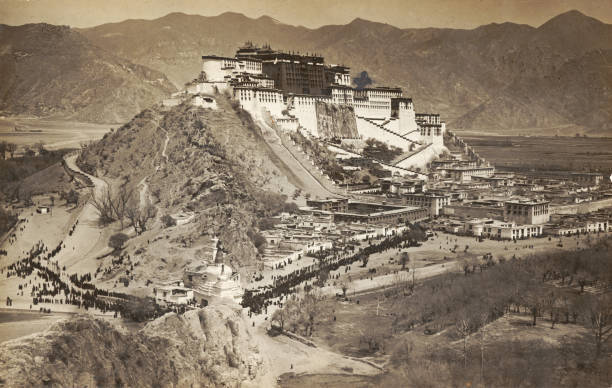 The Potala Palace - Lhasa Tibet 1924 Old Photo