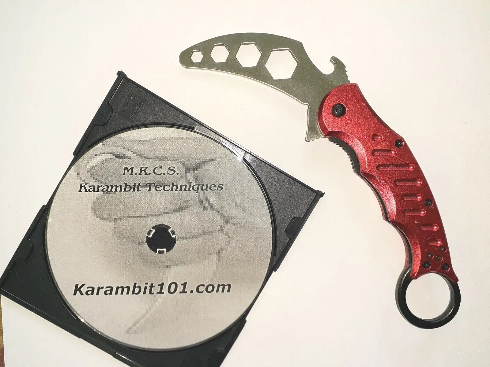 Knife Training Karambit Aluminum FOX Style Knives instruction DVD video