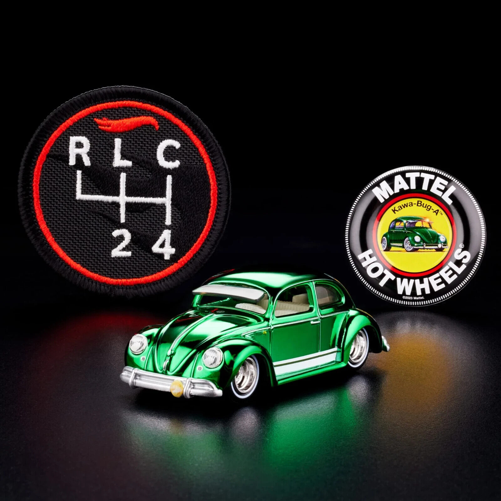🔥 Hot Wheels RLC Volkswagen Kawa-Bug-A with Pin & Patch EXCLUSIVE