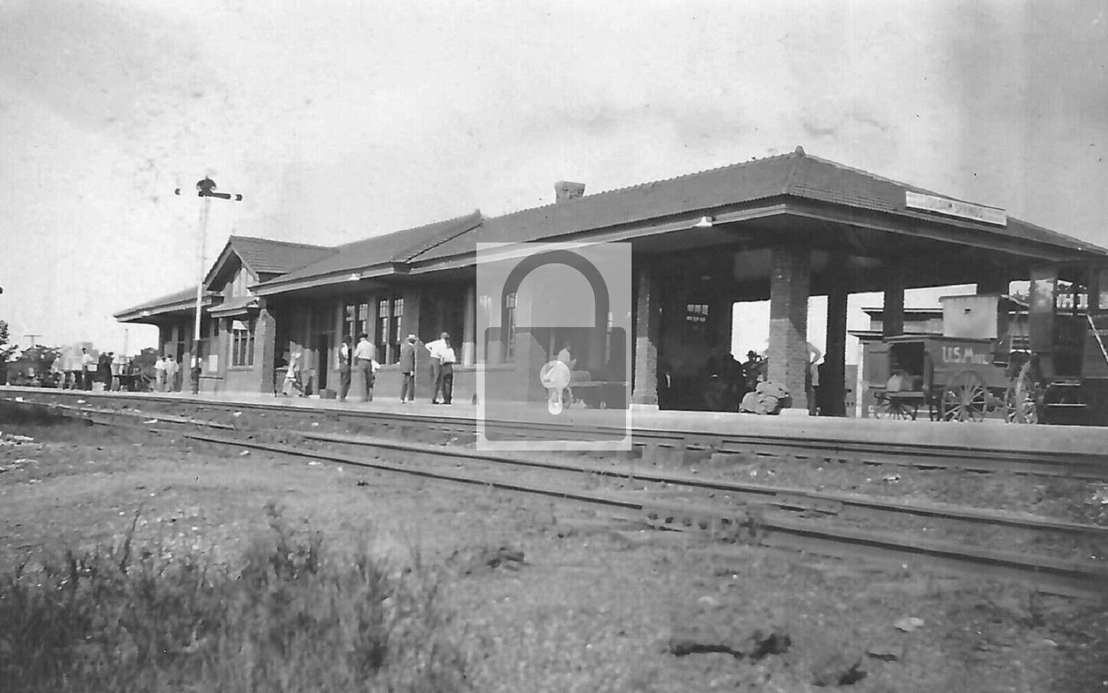 Railroad Train Station Depot Siloam Springs Arkansas AR Reprint Postcard