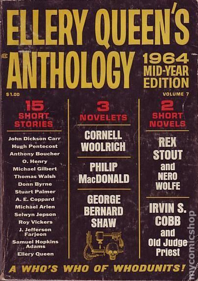 Ellery Queen\'s Anthology #7 VG 1964 Stock Image Low Grade
