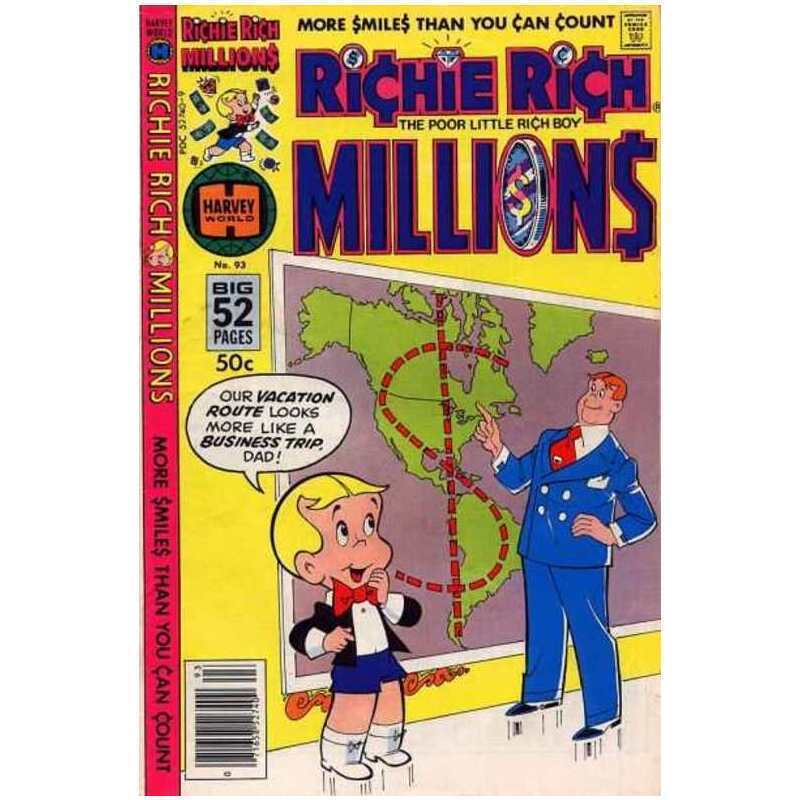 Richie Rich Millions #93 Harvey comics VG+ Full description below [d{