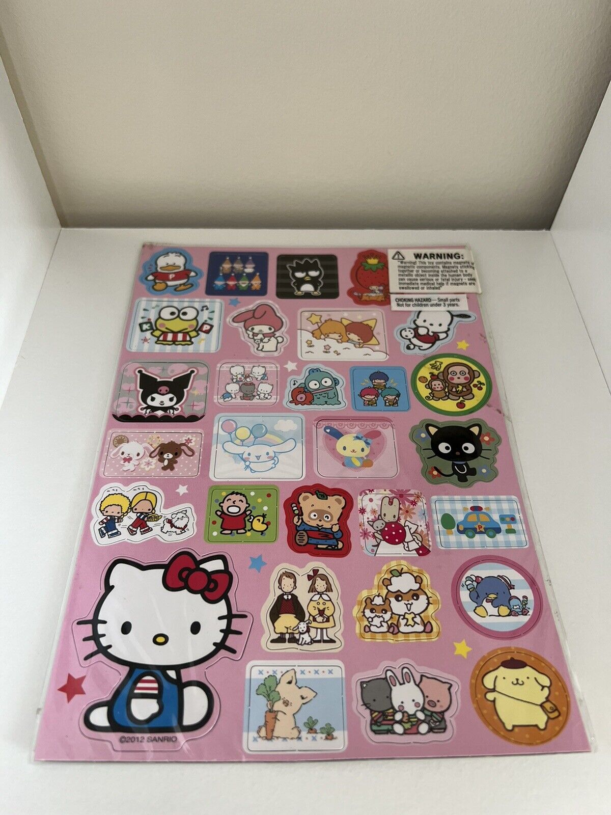Sanrio Characters Magnet Sheet NOS 2012