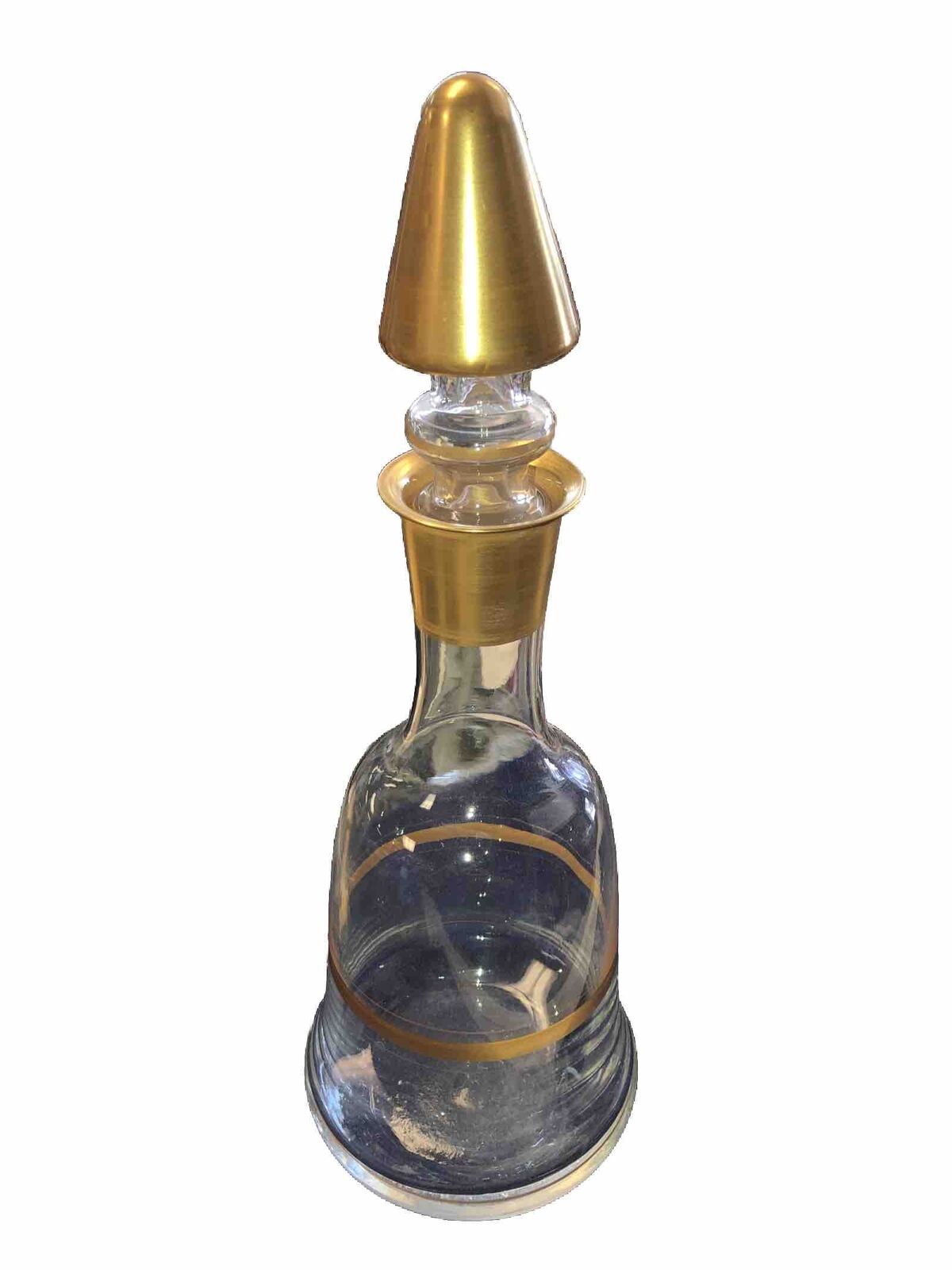 Rare handmade glass decanter with stopper