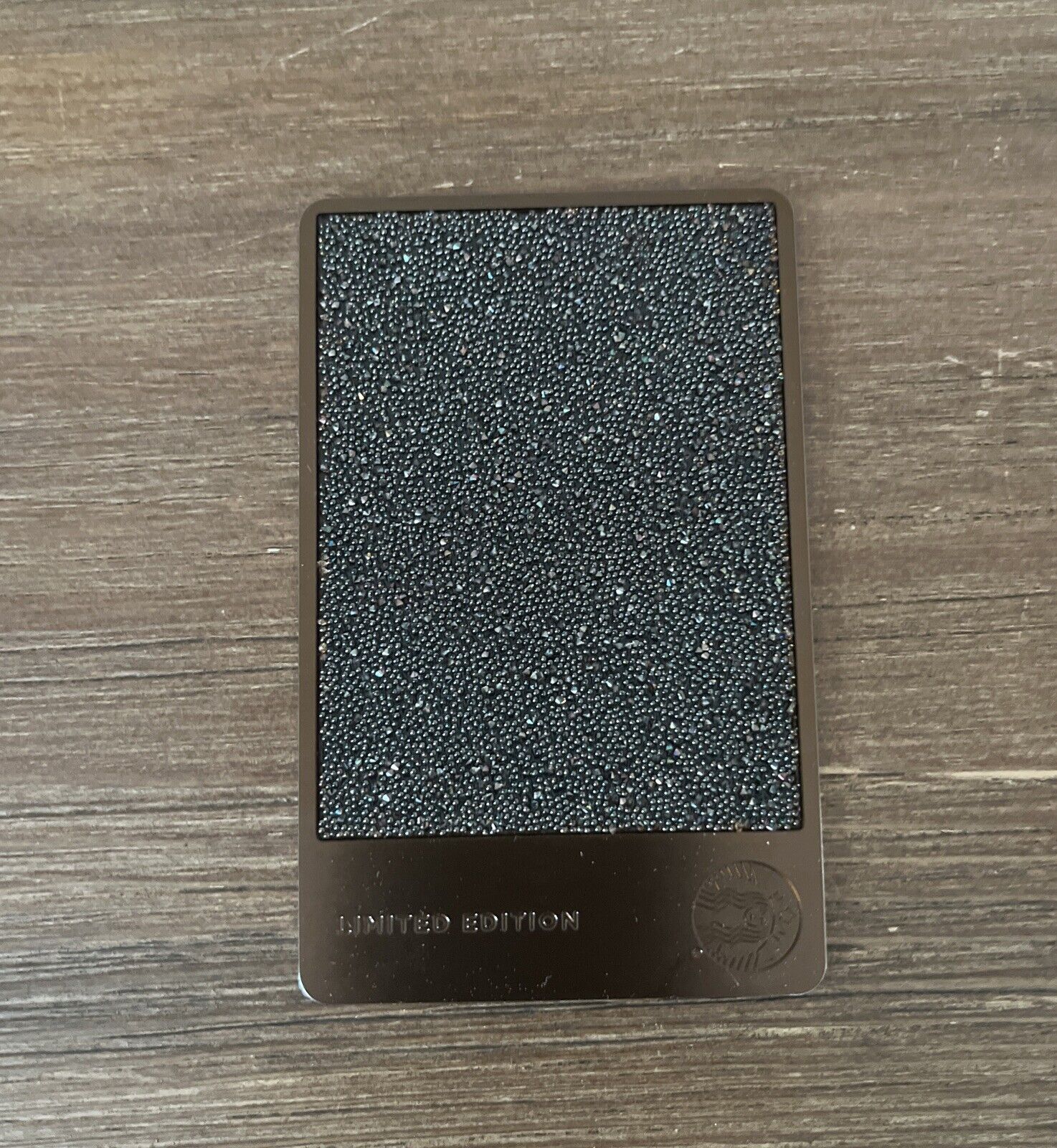 Starbucks 2016 Espresso Swarovski Crystal Limited Edition Metal Gift Card Brown