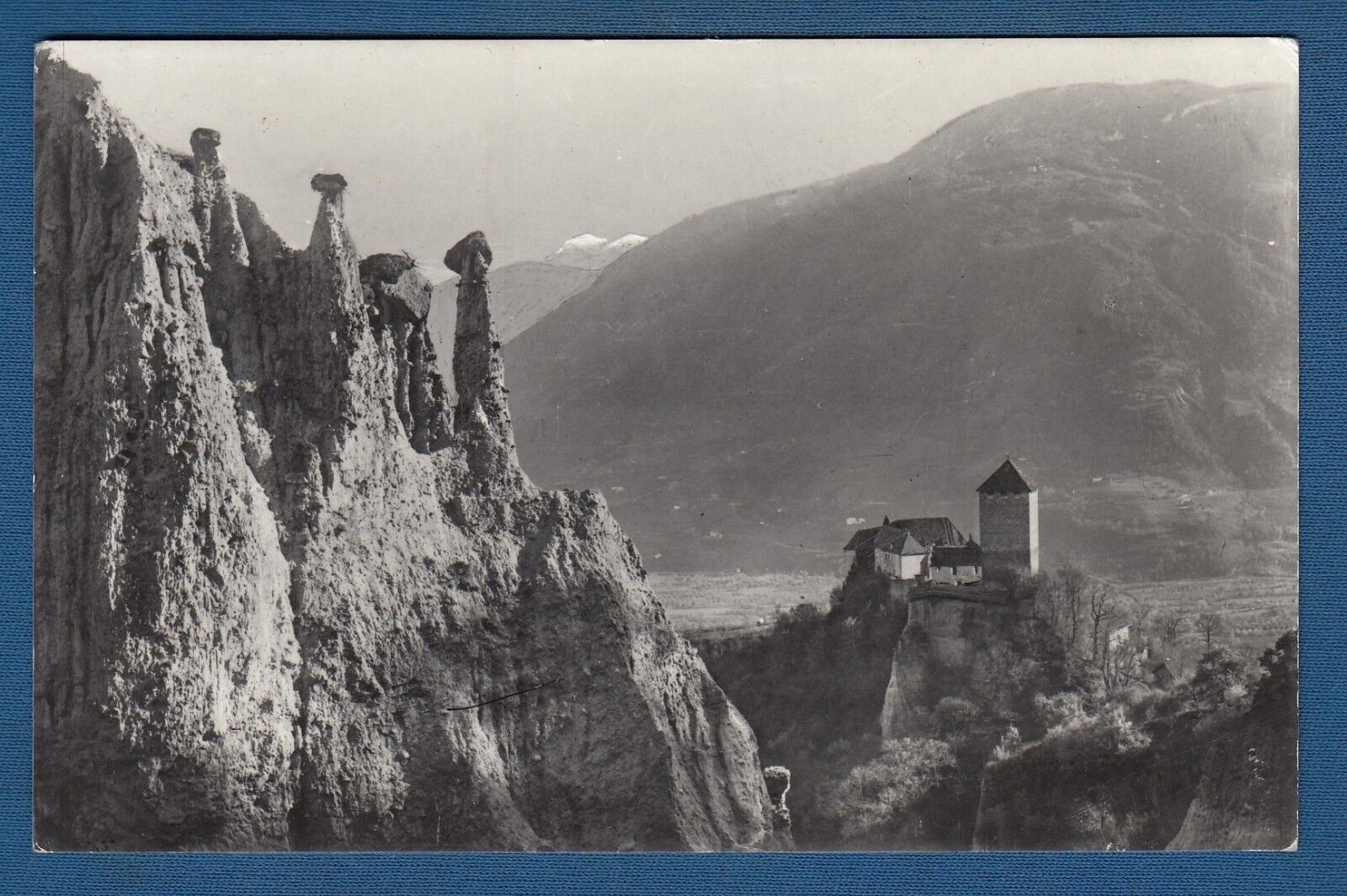 Castel Tirolo, Merano Schloss Tyrol bei Meran, vintage postcard Italy 1962. 