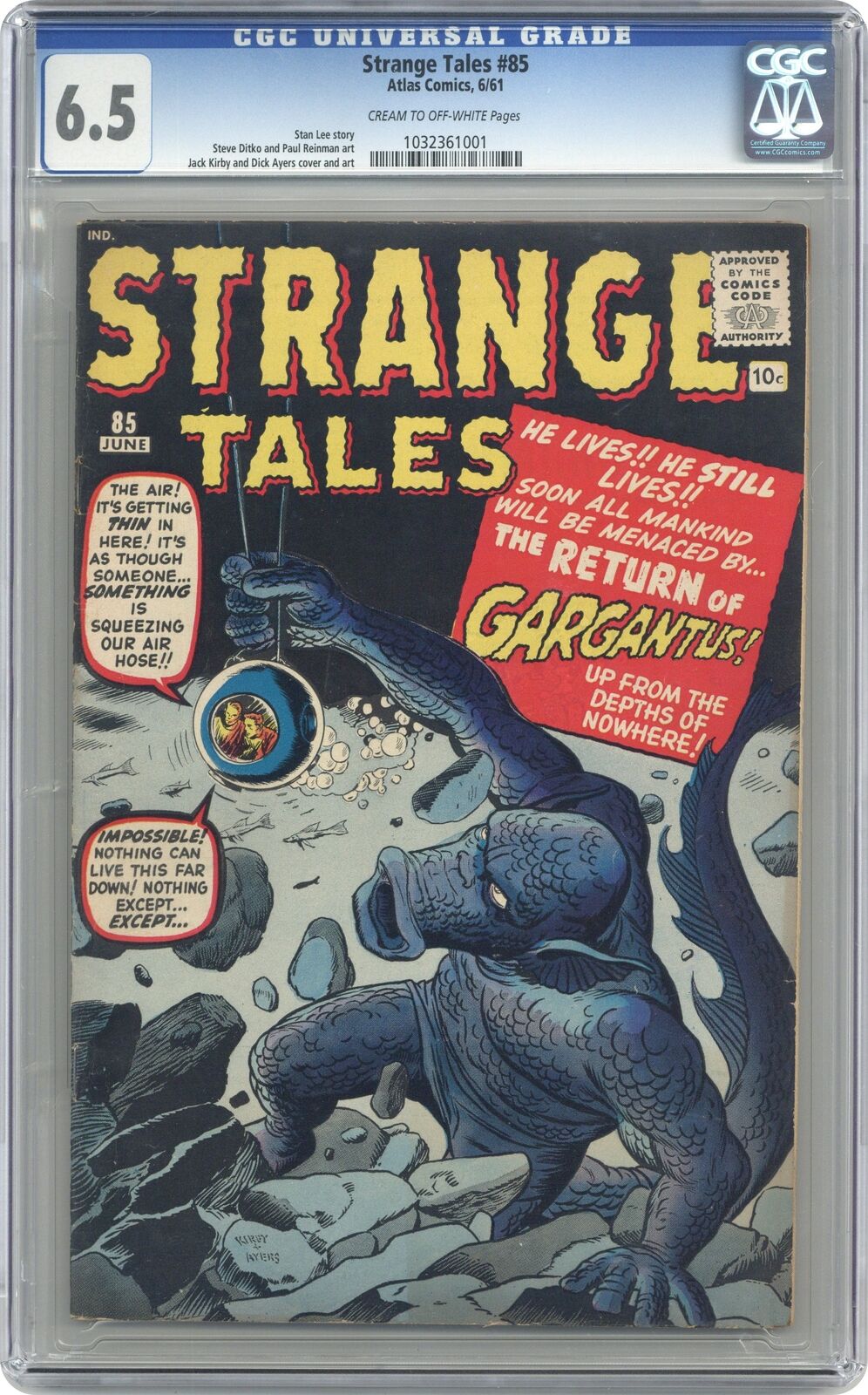 Strange Tales #85 CGC 6.5 1961 1032361001