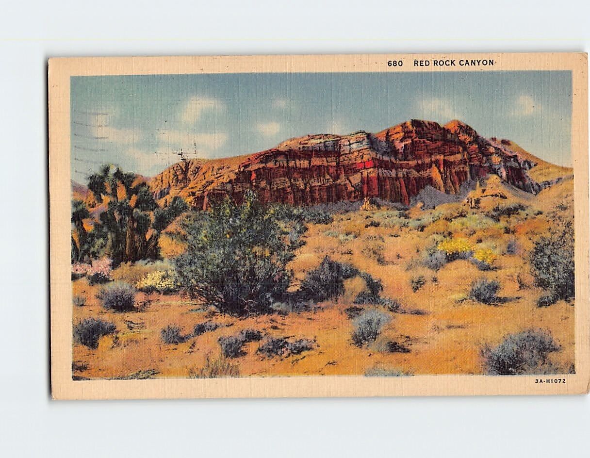 Postcard Red Rock Canyon Nevada USA
