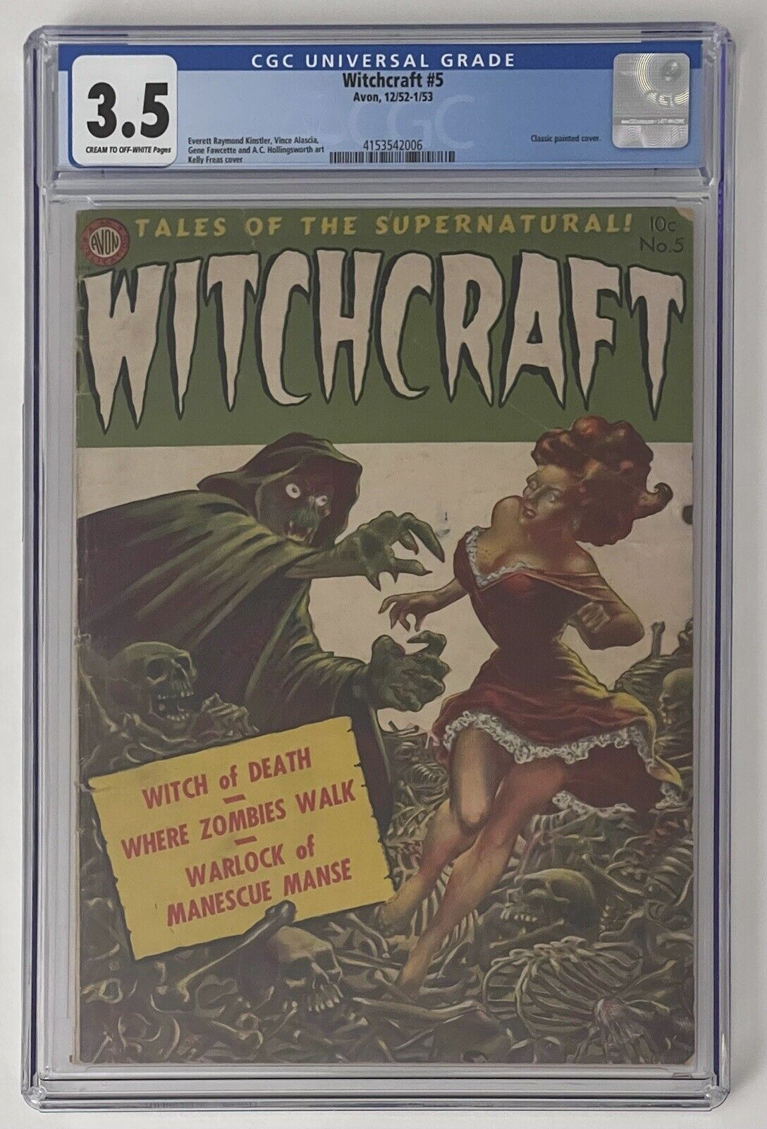 Witchcraft #5 (1952) - CGC 3.5 - Avon classic cover