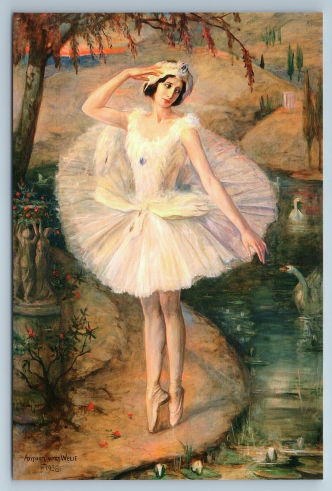 ANNA PAVLOVA Russian Ballerina in Ballet SWAN LAKE Dance New Postcard