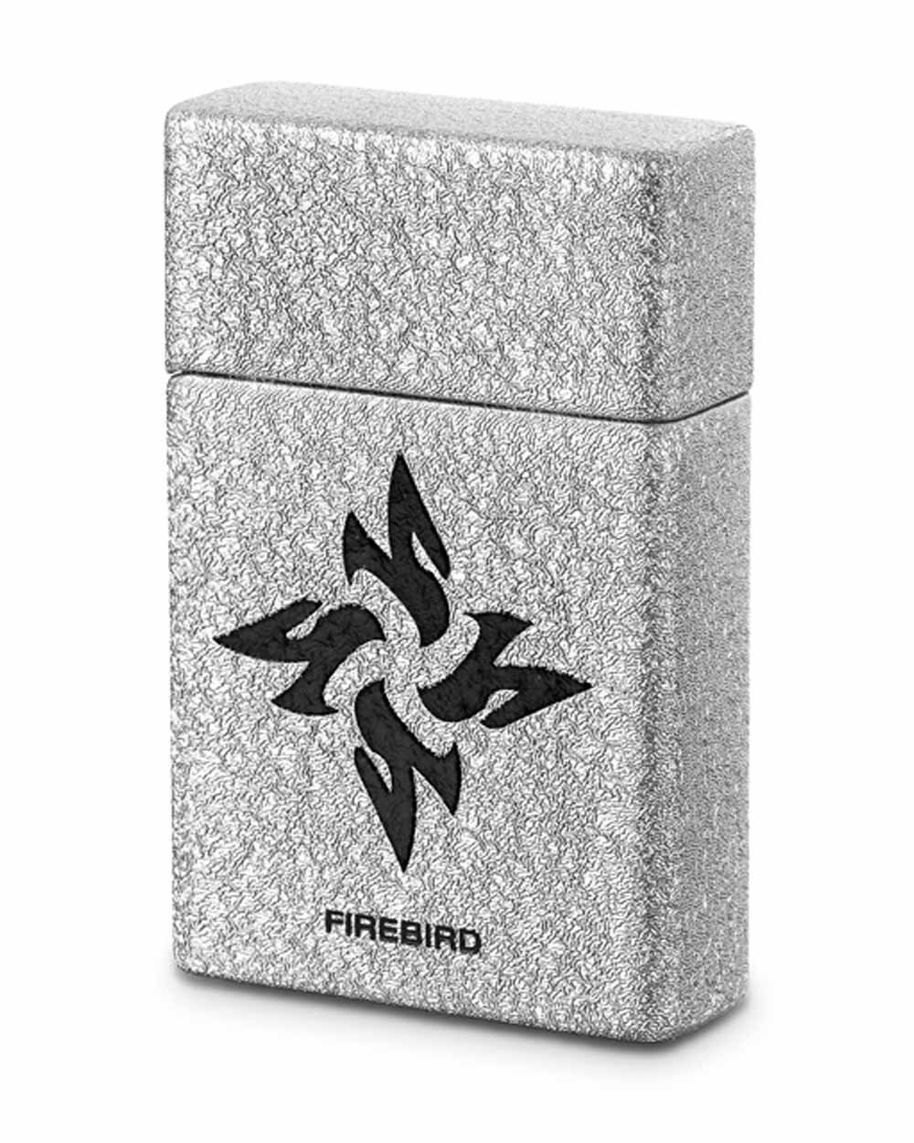 Firebird by Colibri UJF667A4 Fury Single Torch Cigar Lighter Silver Logo