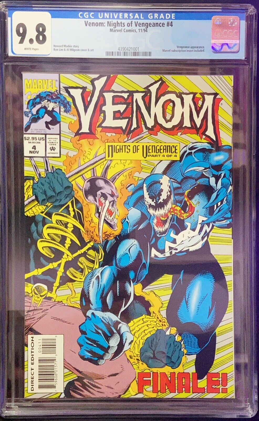 Venom: Nights of Vengeance #4 CGC 9.8 (Marvel, November 1994)