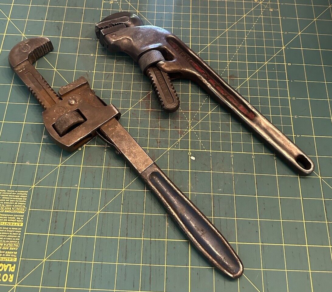 2 Vintage Pipe Wrench\'s 13\