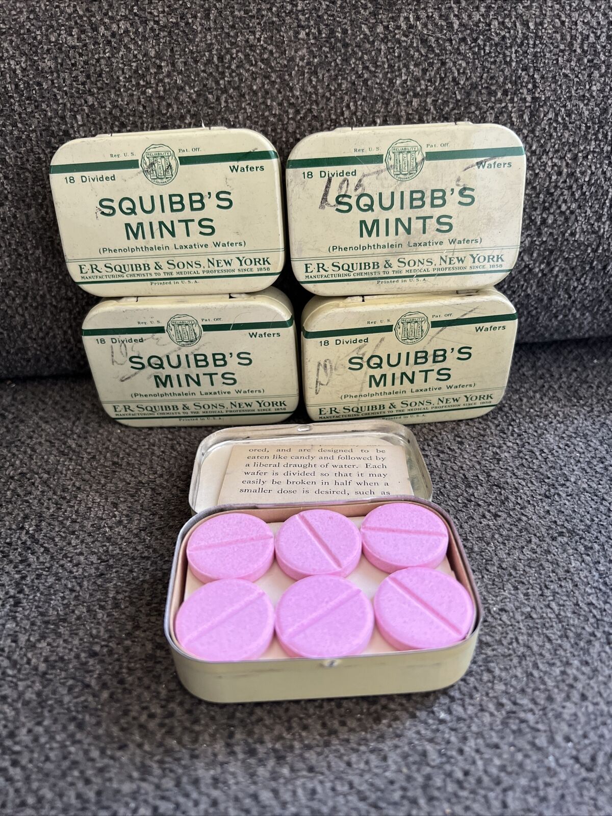 ONE Vintage Squibb\'s Mints Tin ER Squibb & Sons With Contents Manual 1/1 On eBay