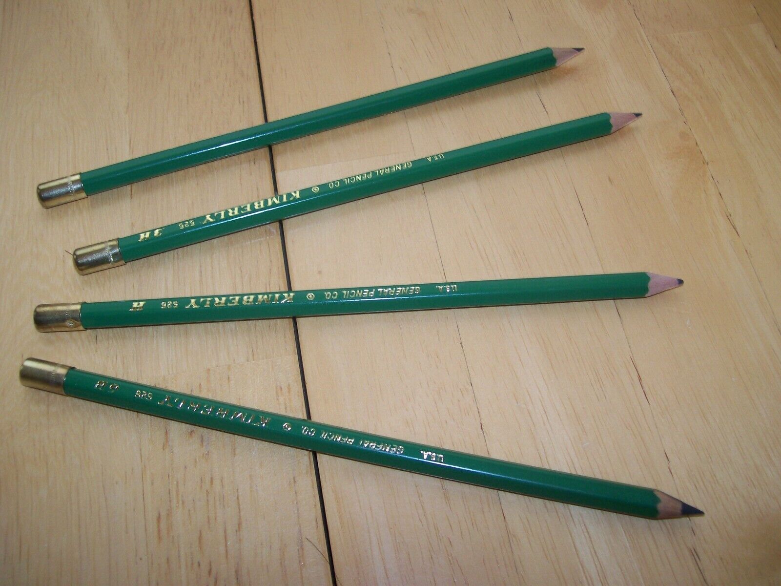 True Vintage 1980\'s Lot 4 General Pencil Co Kimberly Graphite Drawing Pencils