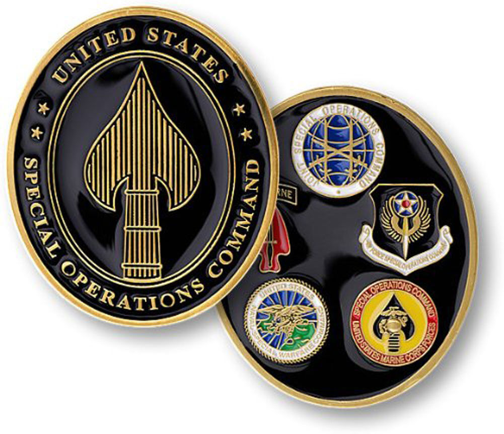 NEW U.S. Special Operations Command Challenge Coin.