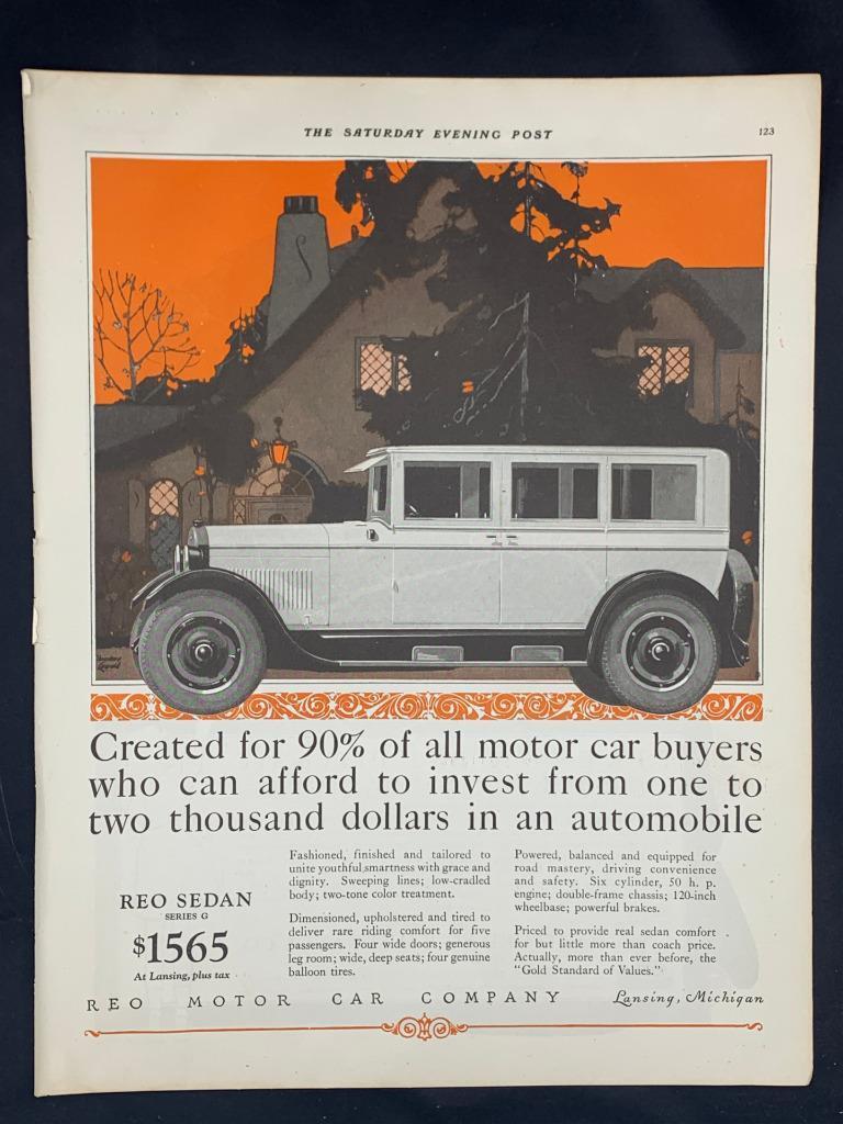 Magazine Ad* - 1926 - REO Motor Car Co. - Lansing, MI