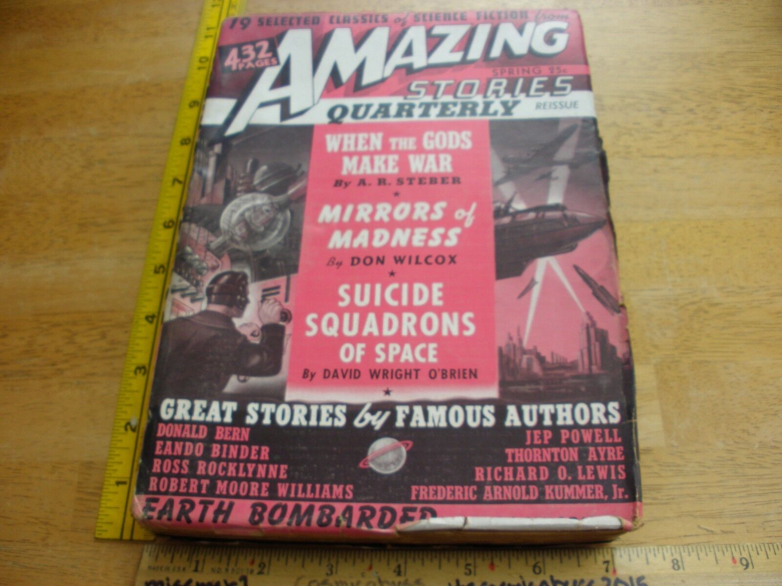 Amazing Stories Quarterly 1941 V1 #2 pulp magazine 432 pgs Suicide Squadrons