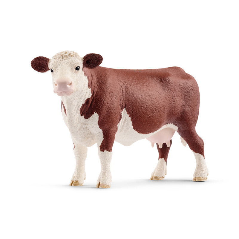 Hereford Cow Figure by Schleich Farm World 13867