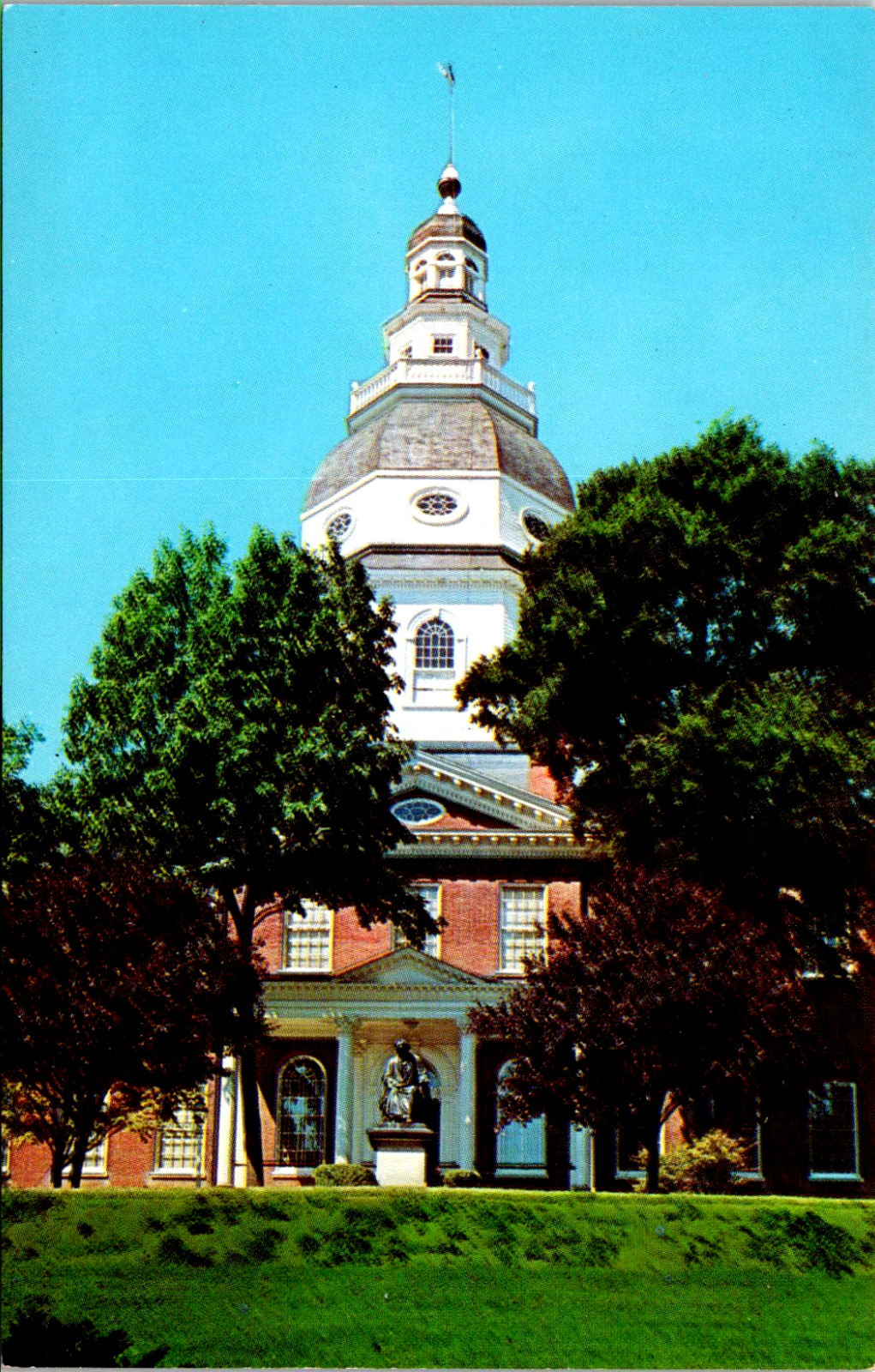 Postcard Annapolis Maryland State Capitol Vintage 1950s Unposted Chrome Era
