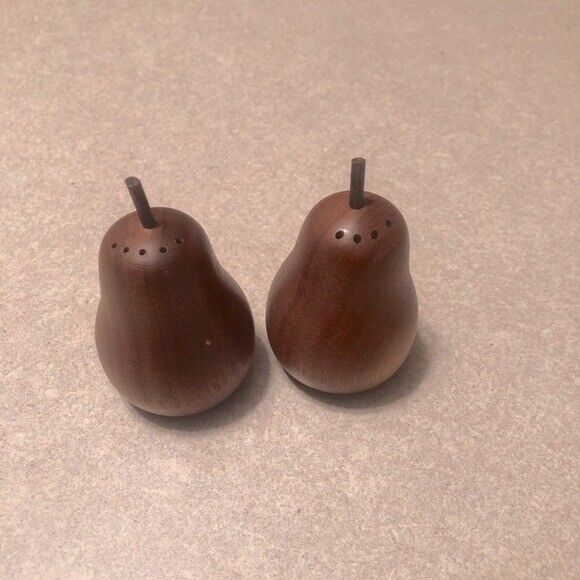 Boho Wooden Pear S&P shakers