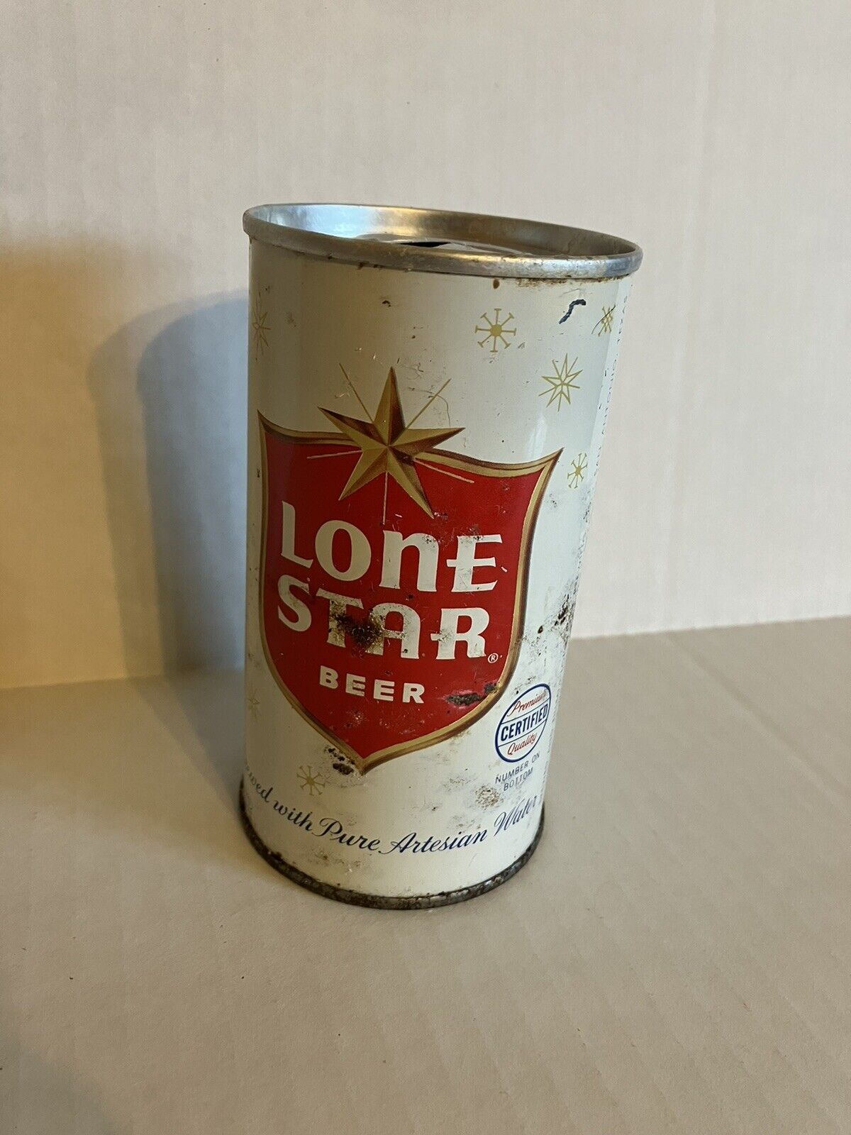 Antique lone star can 