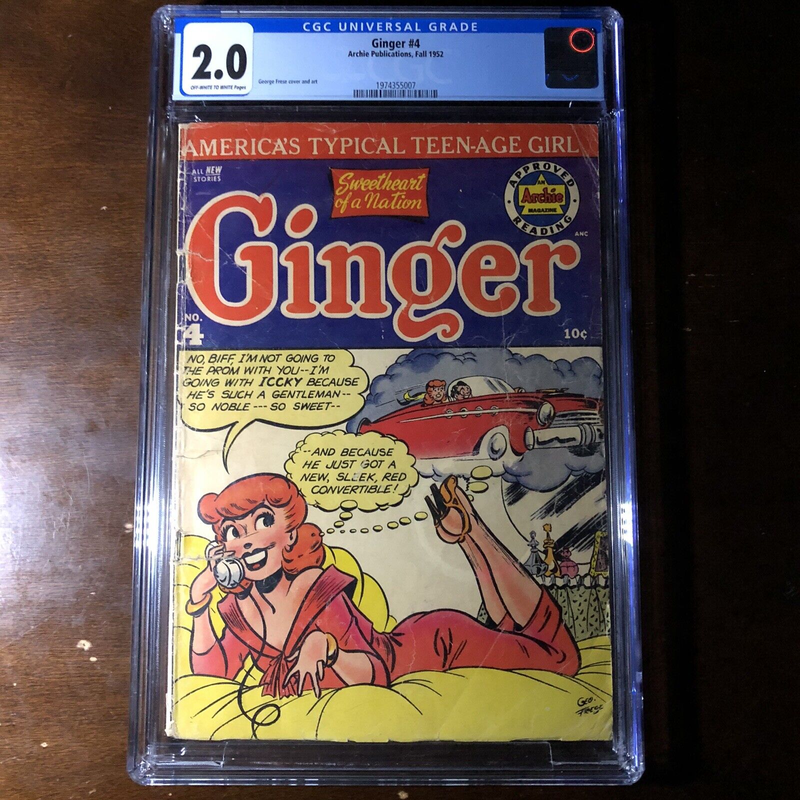 Ginger #4 (1952) - Good Girl Cover - CGC 2.0