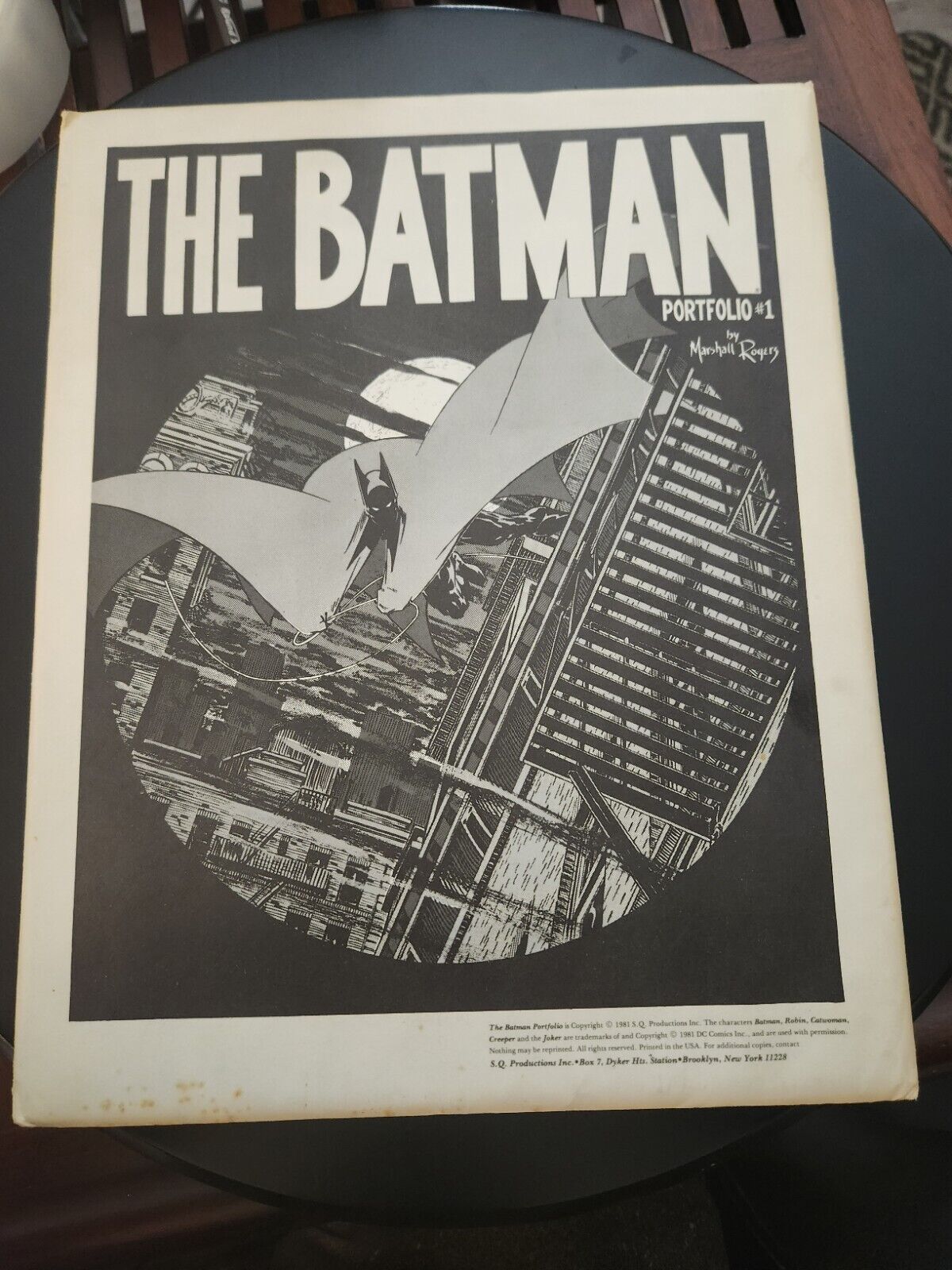 The Batman Portfolio # 1 by Marshall Rogers 4 Plates 11.5 x 14.5