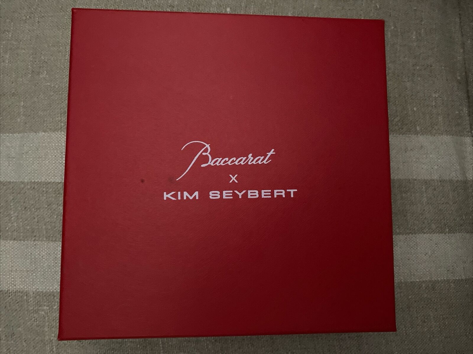 Baccarat X Kim Seybert Red  Coaster Set- New In Box