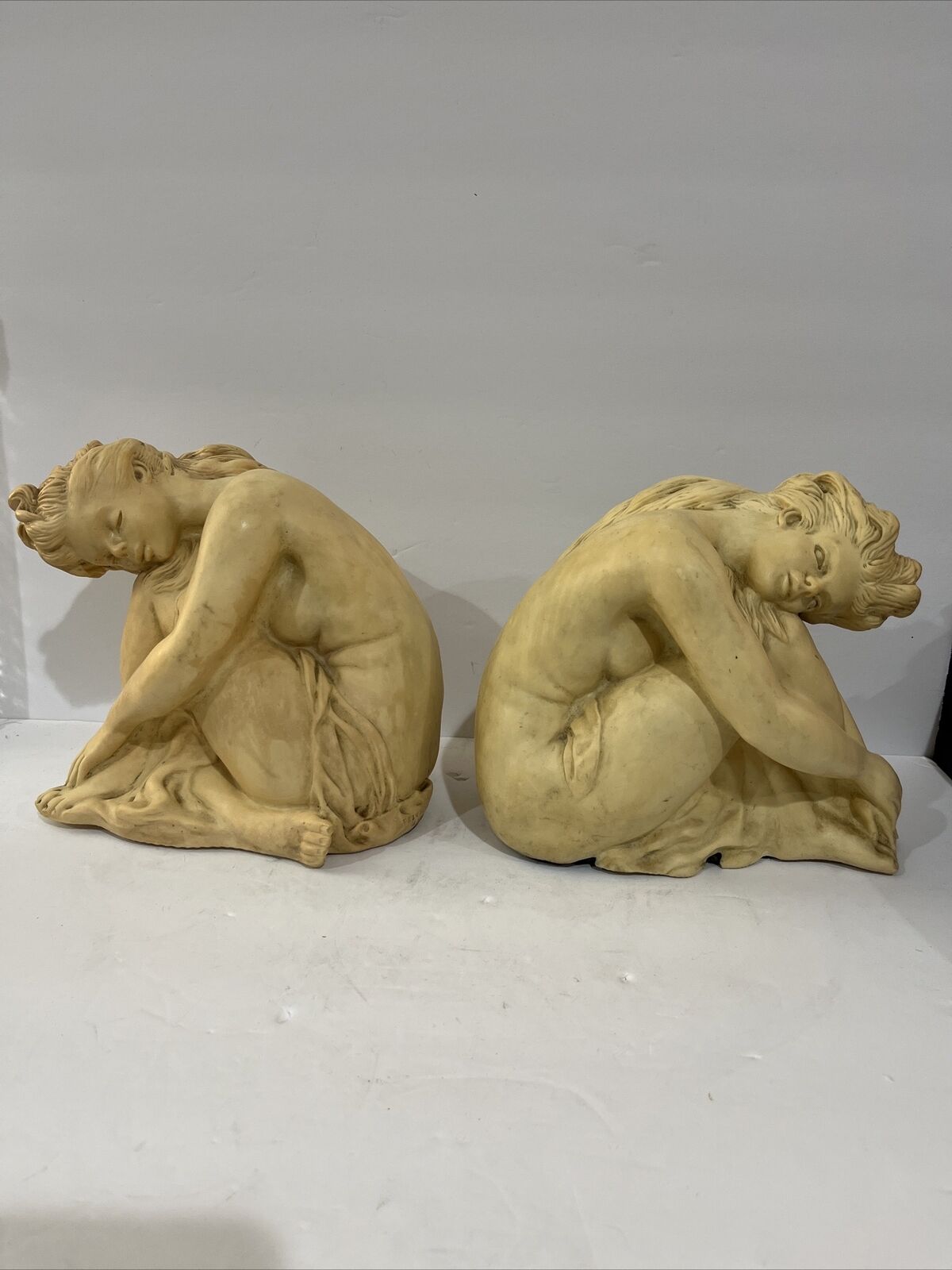 MCM Universal Statuary Corp. 1962 Chicago Pair Nude Female Statues, Bookends