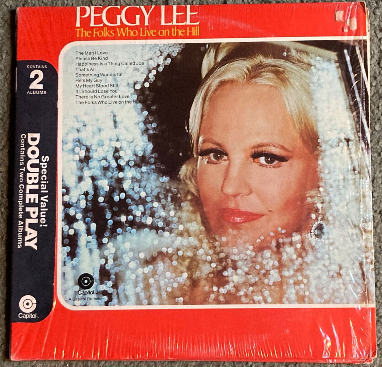 2 PEGGY LEE LP : The Folks Who Live on the Hill  &  Broadway a la Lee