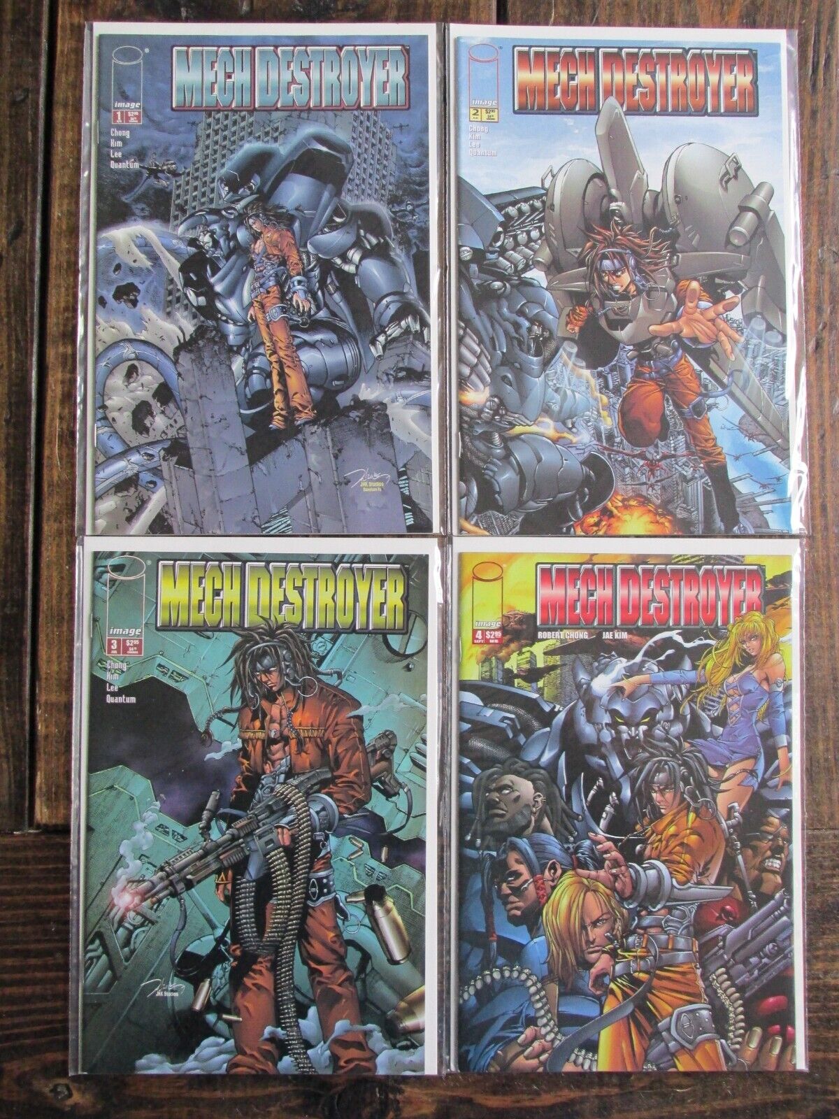 Image 2001 MECH DESTROYER Comic Book Issues # 1-4 Complete Series 1 2 3 4 Set