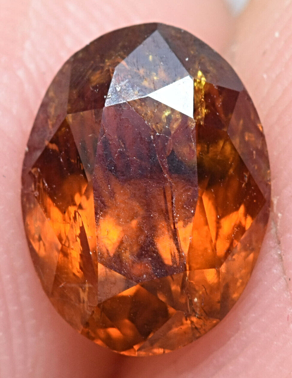 1.85 Carat Rare Oval Faceted Bastnasite Bastnaesite Gemstone From Pakistan