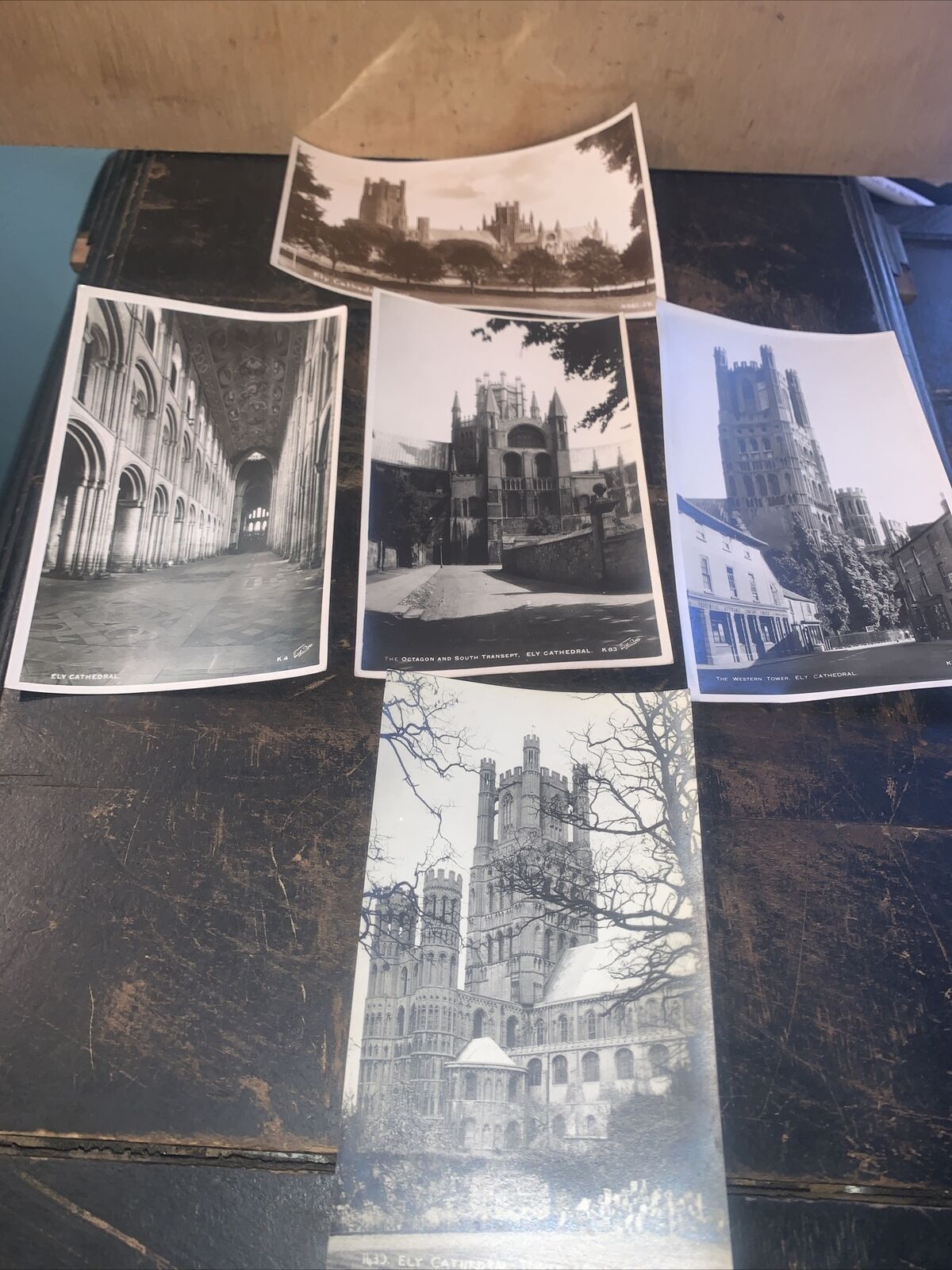 5 ELY CATHEDRAL POSTCARDS Various Views Unposted
