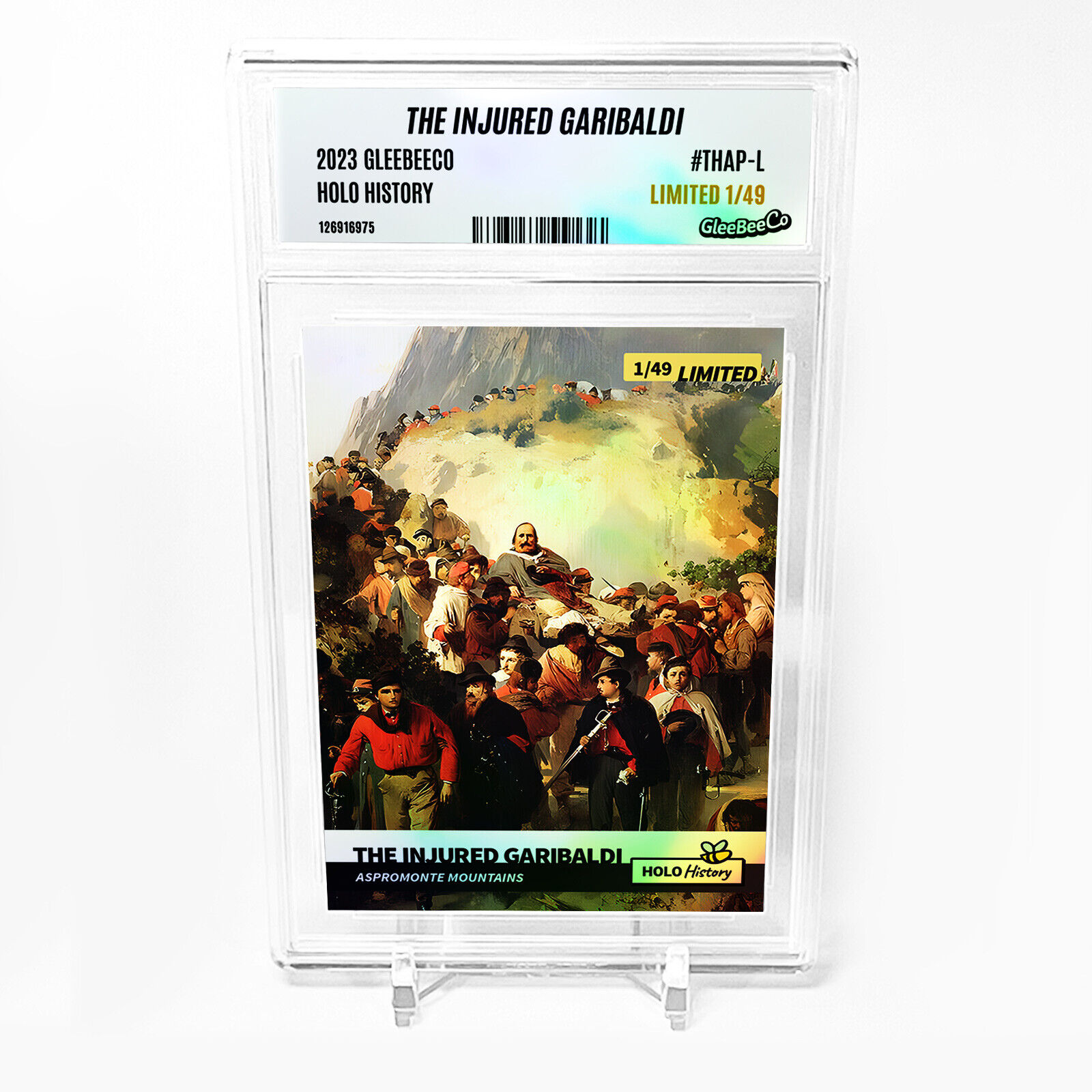 THE INJURED GARIBALDI Art Card 2023 GleeBeeCo Holo History #THAP-L /49 Made