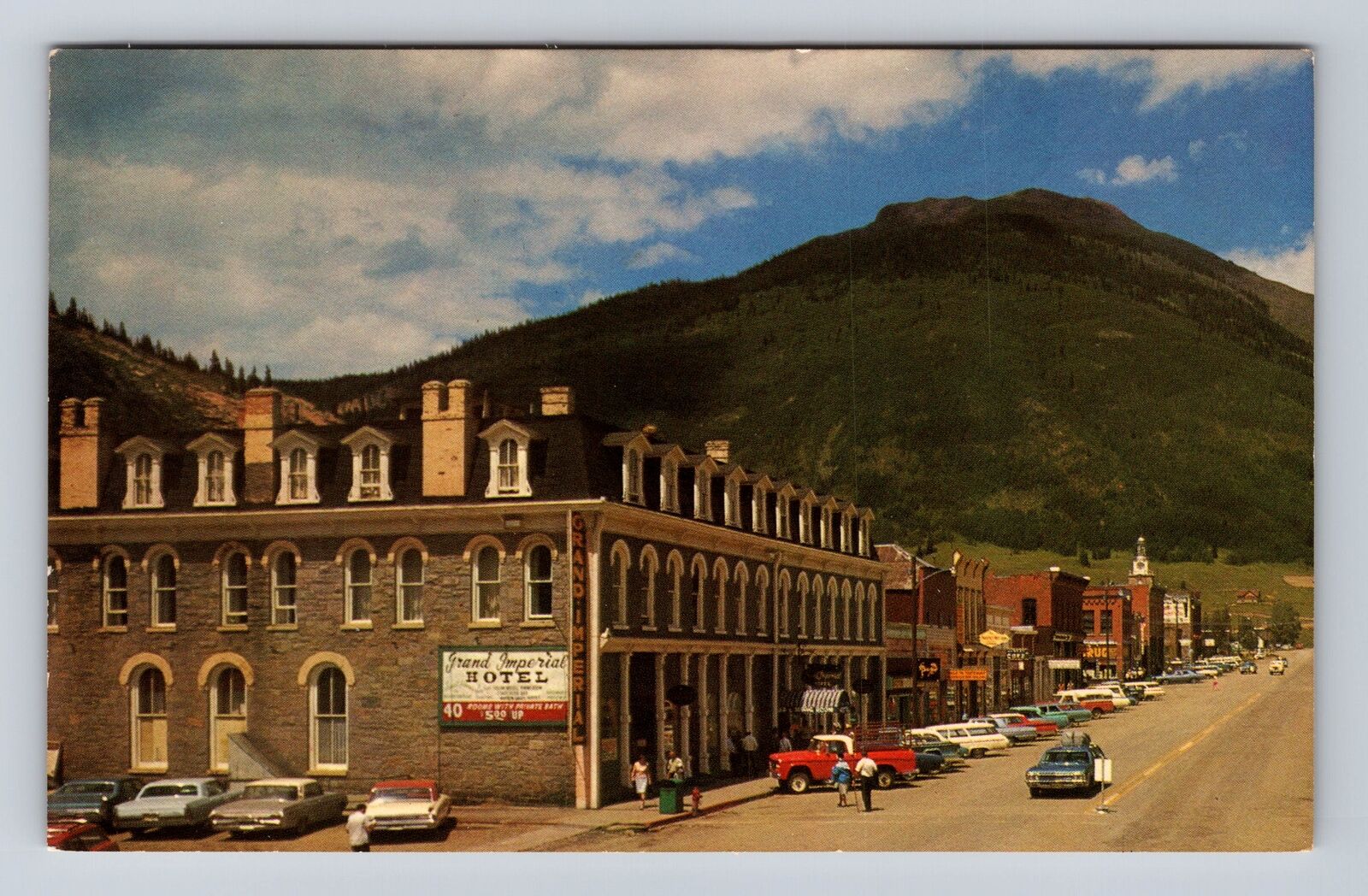 Silverton CO-Colorado, Grand Imperial Hotel, Advertising, Vintage Postcard