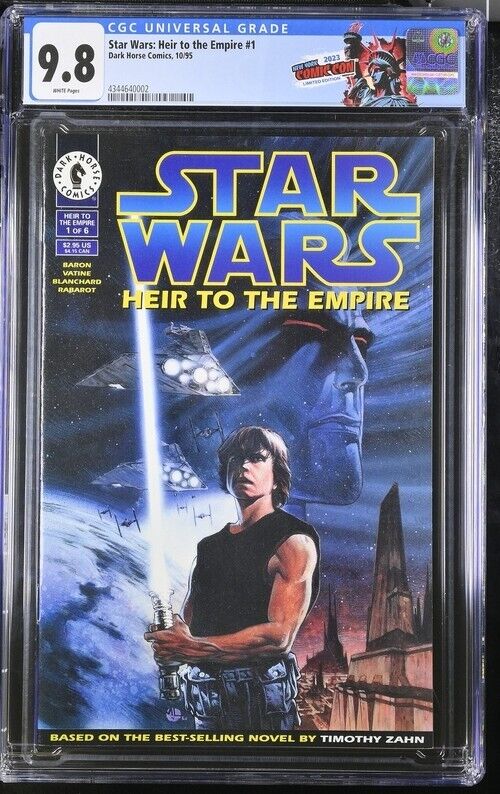 HEIR TO THE EMPIRE #1 CGC 9.8 1ST ADMIRAL THRAWN MARA JADE NYCC EXCLUSIVE LABEL