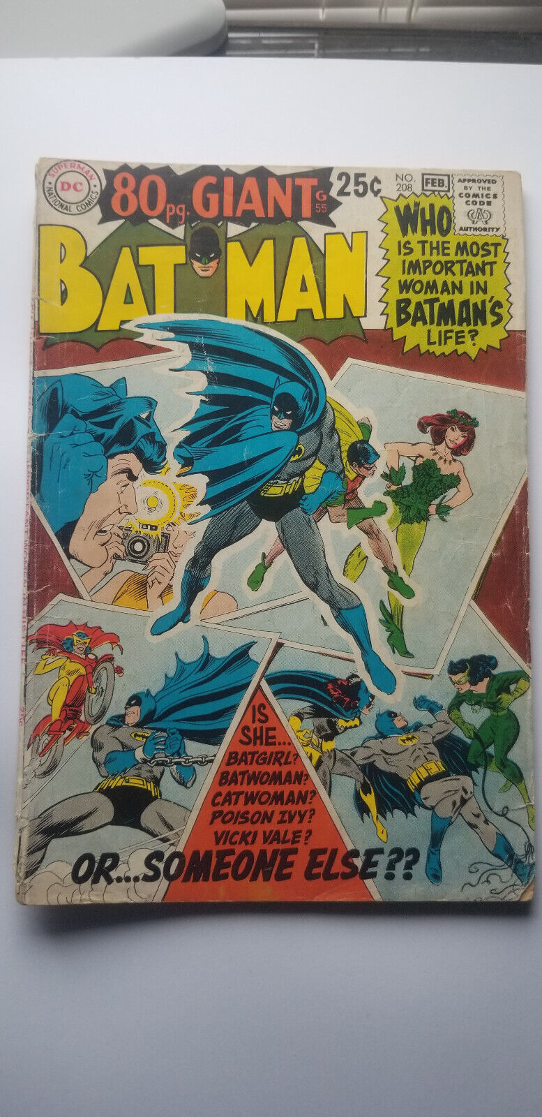 Batman #208 Feb. 1969 DC Comics  FR/GD- Condition