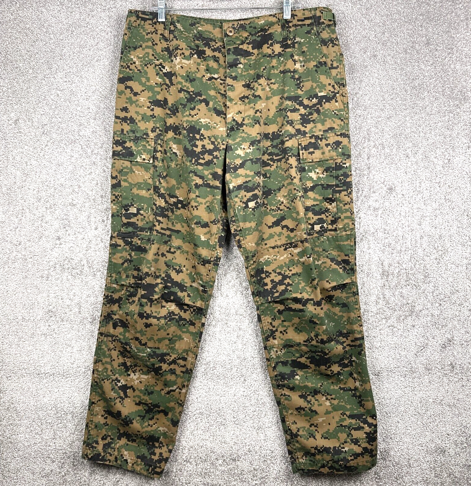 US Marine Corps Pants Mens Large Regular Trousers Fox MARPAT Digital Camo USMC