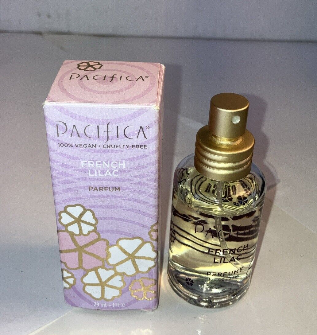 Pacifica French Lilac Parfum Spray Perfume 1 fl oz Bottle 90% Full Boxed