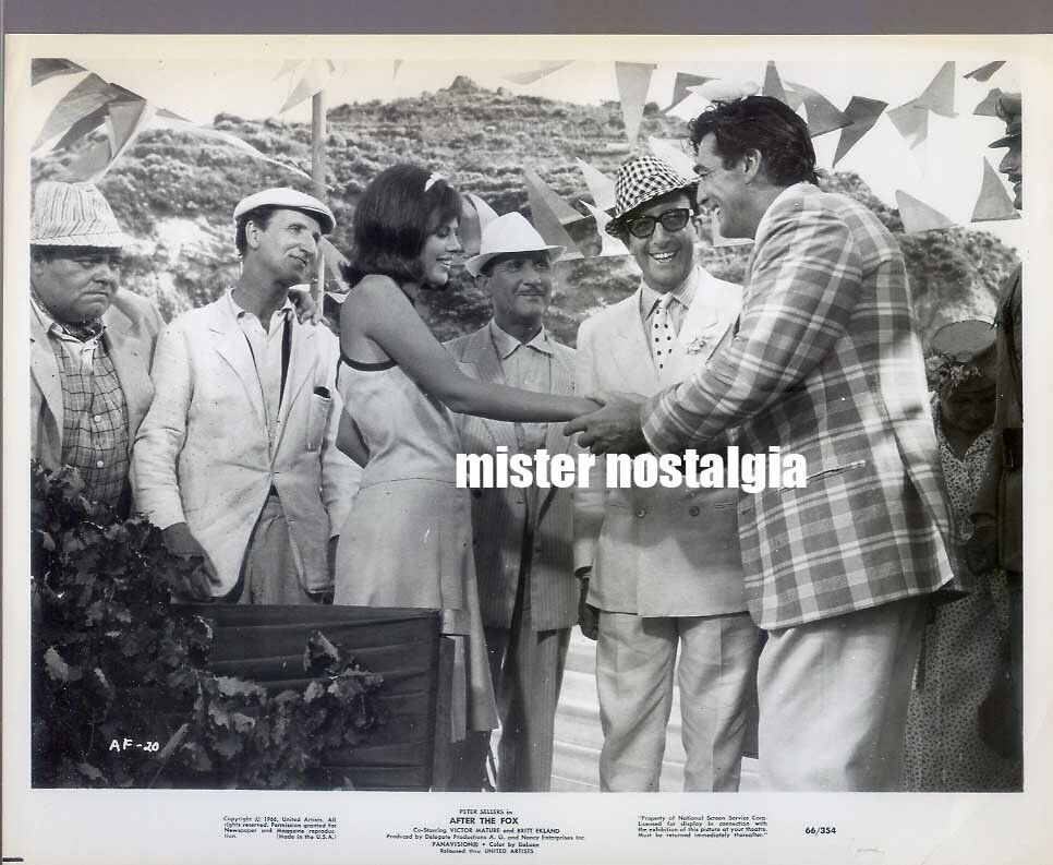 Vintage Photo 1966 Britt Ekland Victor Mature Peter Sellers After The Fox #20