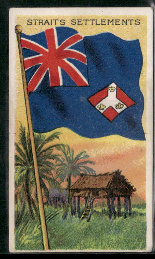 1910-11 Flags of All Nations (T59)-Straits Settlements-Recruit Blue