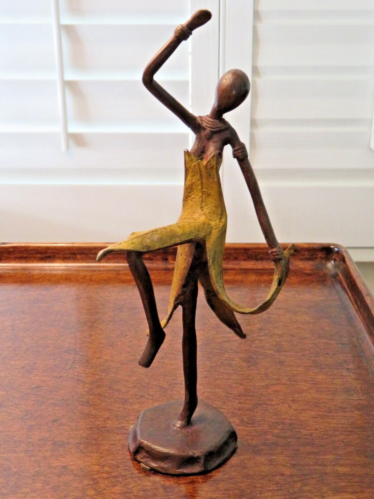 African Bronze Swahili Modern Art Statue Figurine