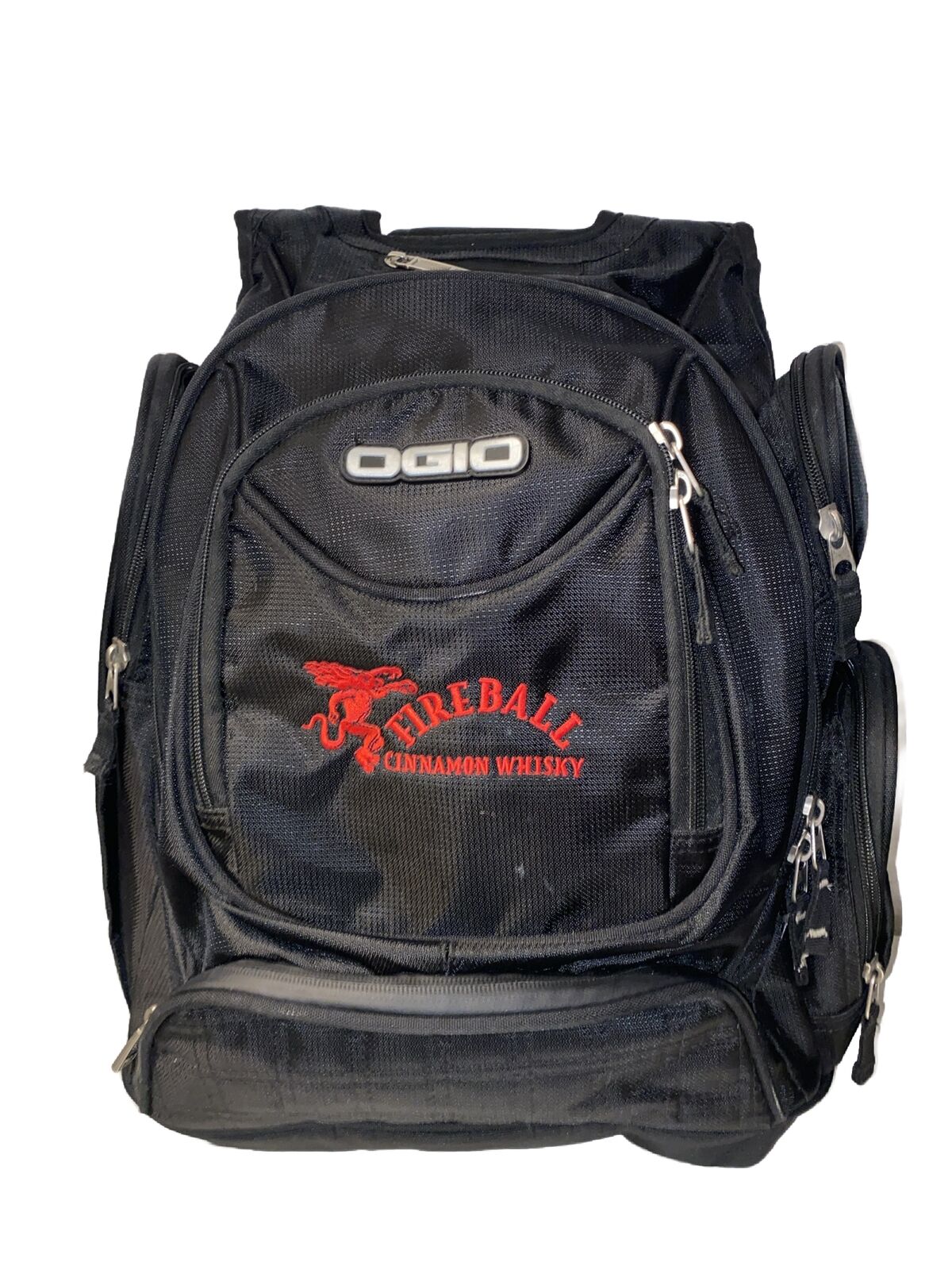 FIREBALL Cinnamon Whisky Devil Logo OGIO Metro Street Black Laptop Backpack Rare